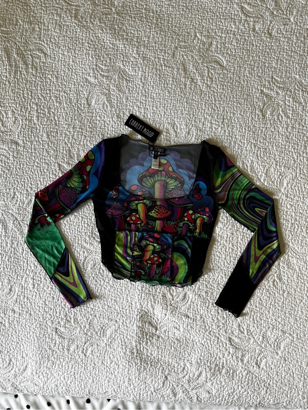 NWT - Dolls Kill - ‘State of Trance Mesh Top’ - Medium